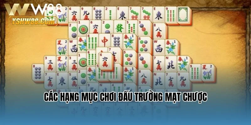 Các hạng mục chơi Đấu trường mạt chược